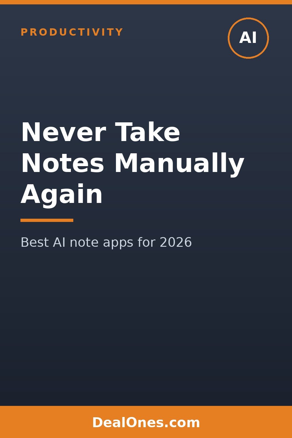 Best AI note-taking apps for lectures and meetings 2026